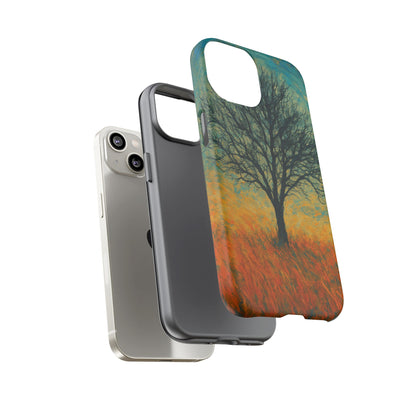 Artistic Phone Case with Tree Design, Nature Lover Gift, Unique Phone Cover, Holiday Present, Eco-friendly Tech Accessories