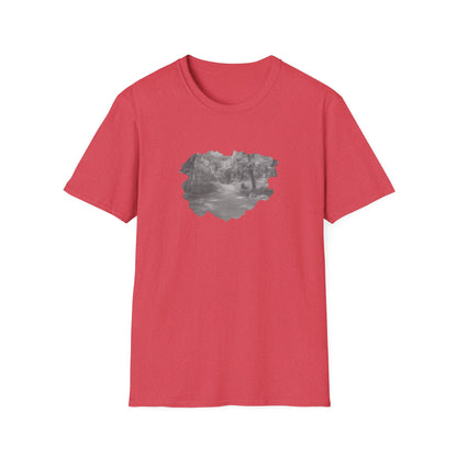 Serene Nature Landscape T-Shirt - Comfortable Unisex Tee, Outdoor Adventures, Nature Lover Gift, Casual Wear, Stylish Spring Top
