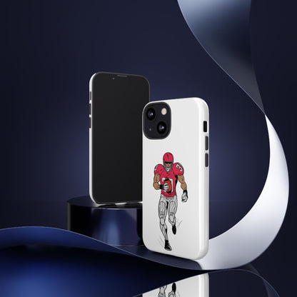 Football Player Tough Case, Sports Phone Cover, Athlete Gift, Tough Phone Case, Fall Sports, Football Lover's Accessory