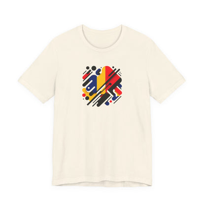 Artistic Heart Unisex Jersey Tee - Vibrant Graphic Tee, Casual Wear, Gift for Art Lovers, Birthday Surprise, Everyday Comfort