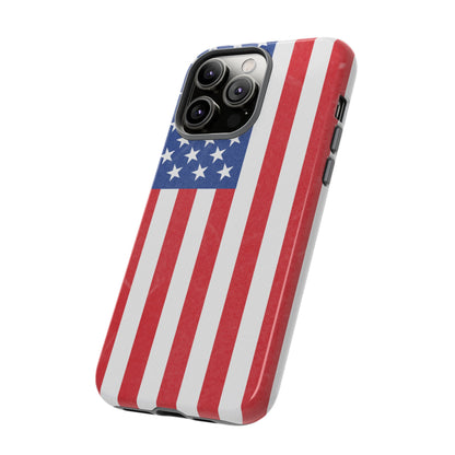 American Flag Phone Case - Patriotic Cell Cover, Tough Cases, USA Pride, Independence Day Gift, Veteran's Day, Phone Protection