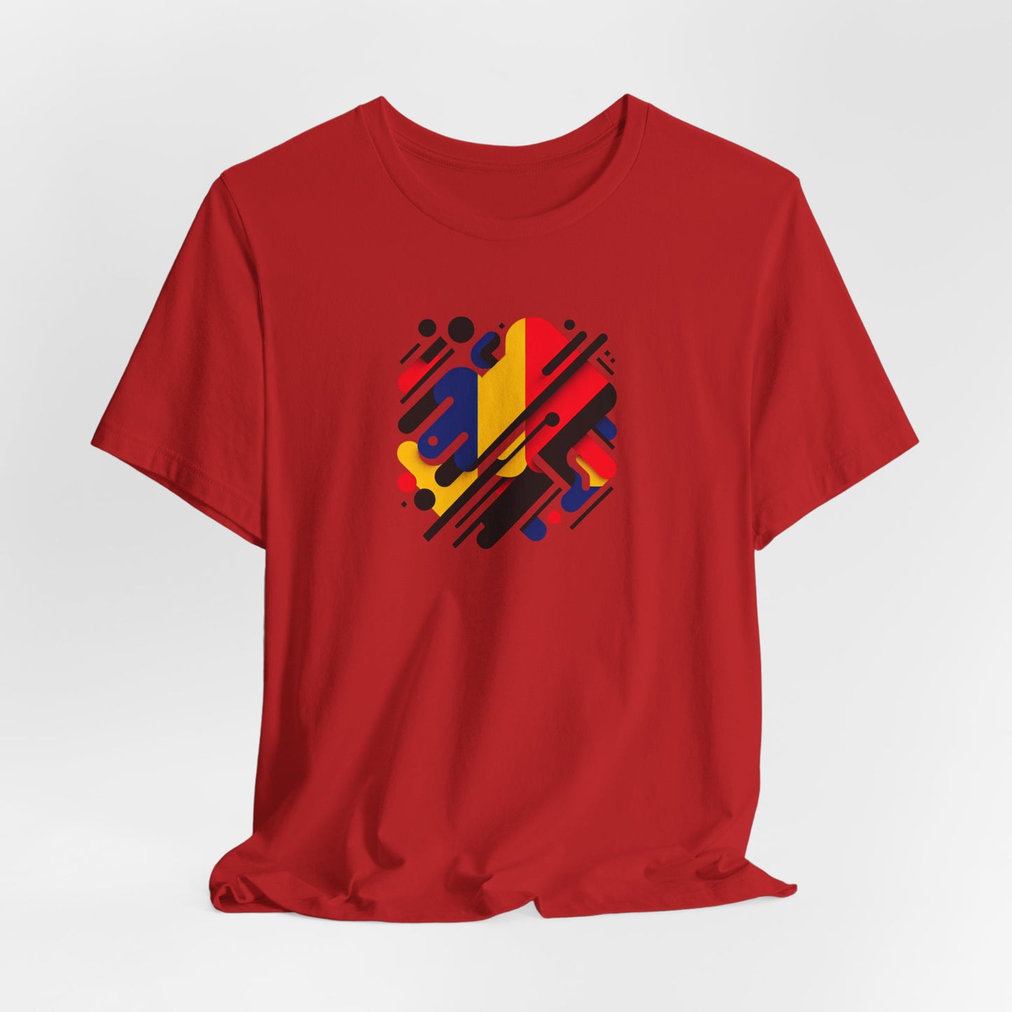 Artistic Heart Unisex Jersey Tee - Vibrant Graphic Tee, Casual Wear, Gift for Art Lovers, Birthday Surprise, Everyday Comfort