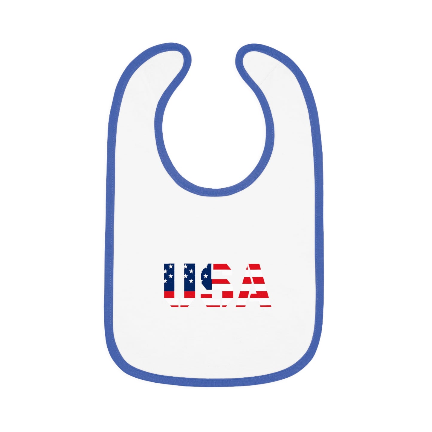 USA Bib for Babies, Americana Baby Bib, Infant Dining Essential, Gift for New Parents, Baby Shower, Fourth of July