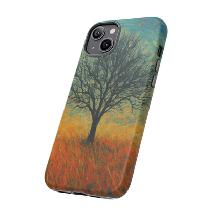 Artistic Phone Case with Tree Design, Nature Lover Gift, Unique Phone Cover, Holiday Present, Eco-friendly Tech Accessories