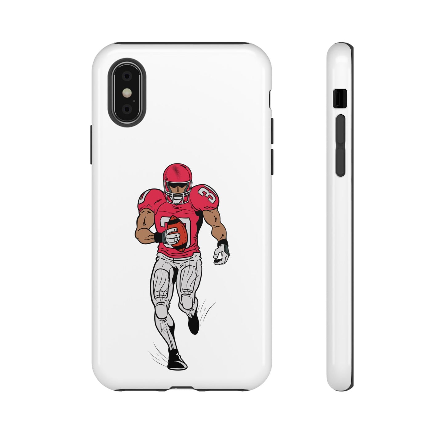 Football Player Tough Case, Sports Phone Cover, Athlete Gift, Tough Phone Case, Fall Sports, Football Lover's Accessory