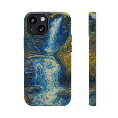 Artistic Phone Case - Waterfall Design, Unique Gift, Phone Accessory, Nature Lover, Original Artwork