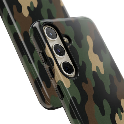 Camouflage Phone Case, Tough Cases, Military Style, Unique Phone Accessories, Gift for Him, Durable Phone Cover
