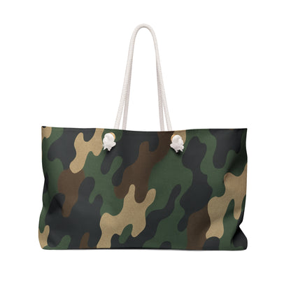 Camouflage Weekender Bag - Stylish Travel Tote for Weekend Getaways, Gym, Beach, Gifts for Him, Adventure Essentials - product image