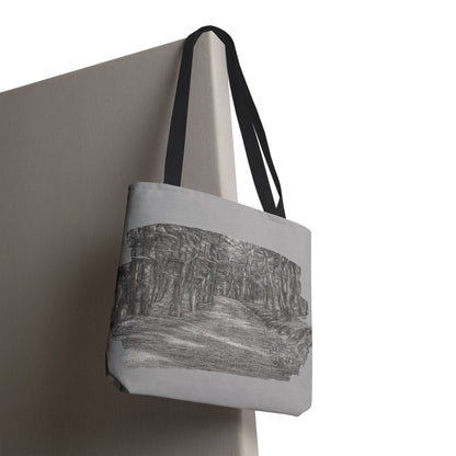 Scenic Path Tote Bag, Reversible Tote, Eco-Friendly Shopper, Outdoor Adventure Bag, Gift for Nature Lovers, Stylish Carryall
