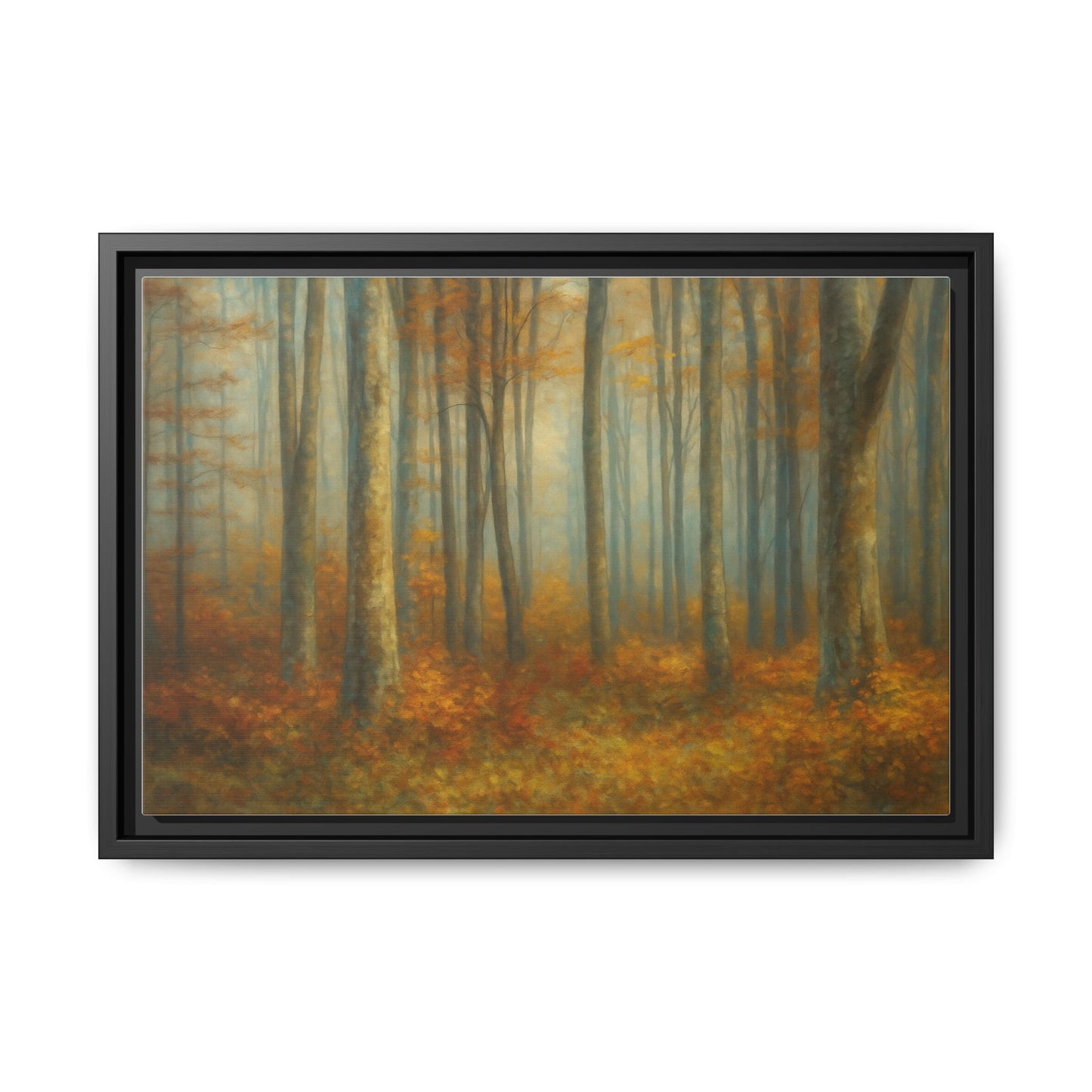 Autumn Forest Canvas Art, Framed Wall Decor, Rustic Home Decor, Nature Artwork, Gift for Nature Lovers