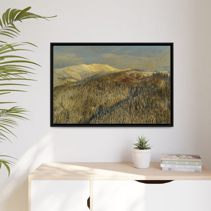 Framed Mountain Canvas Art, Perfect for Home Decor, Nature Wall Art, Gift for Nature Lovers, Cozy Atmosphere