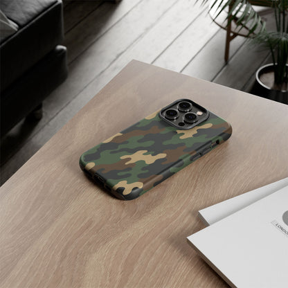 Camouflage Phone Case, Tough Cases, Military Style, Unique Phone Accessories, Gift for Him, Durable Phone Cover