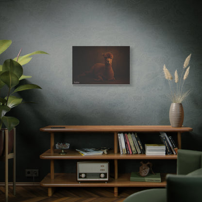 Alpaca Portrait Matte Canvas