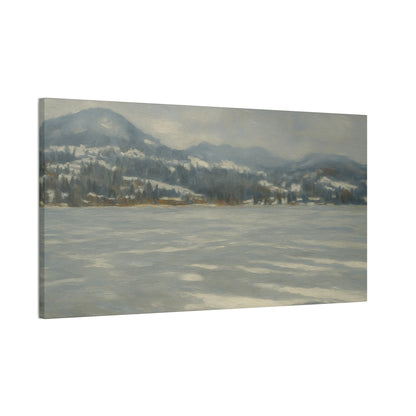 Serene Winter Landscape Canvas