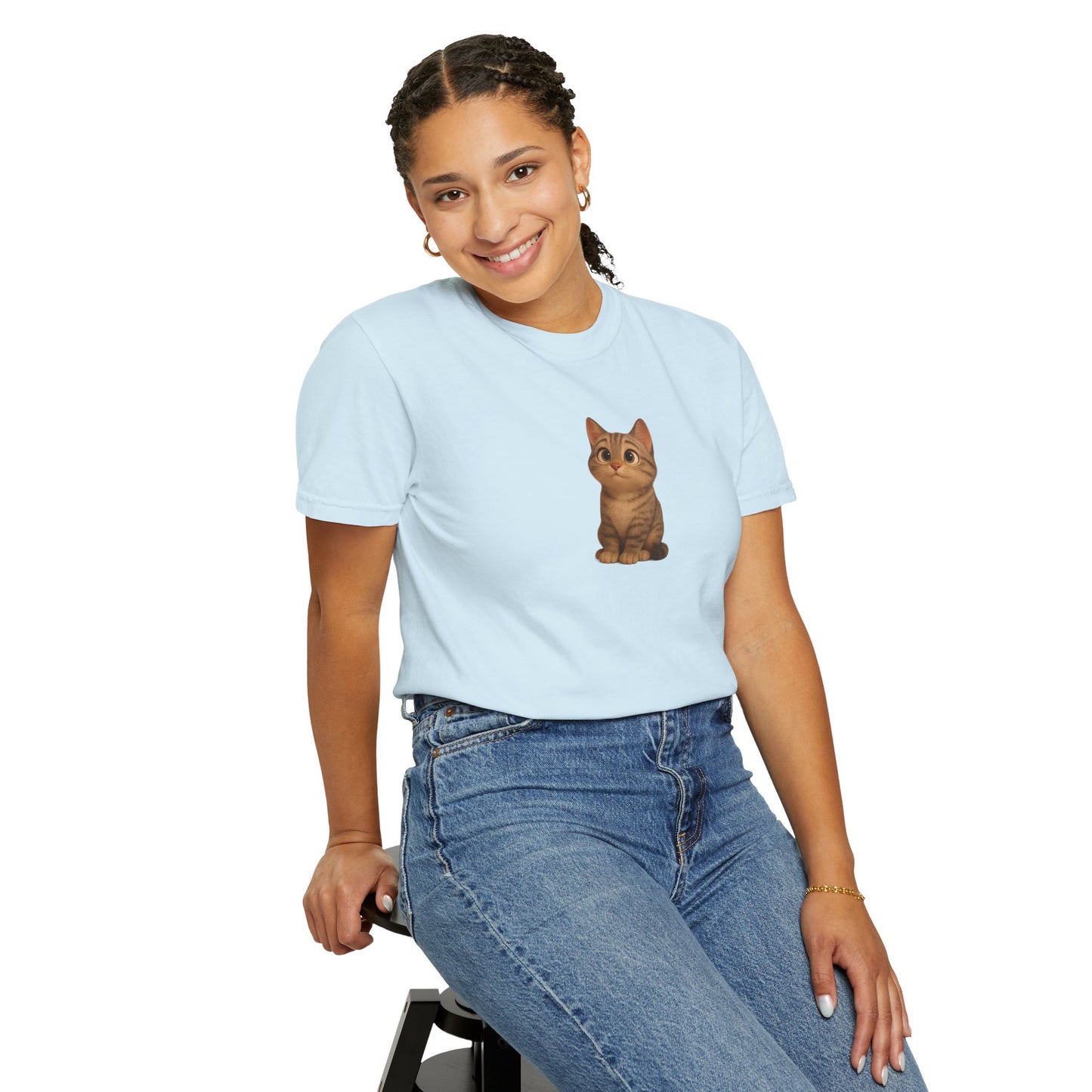 Cute Cat Graphic T-Shirt, Casual Wear, Cat Lover Gift, Everyday Tee, Animal Lover Apparel, Perfect for Birthdays & Holidays